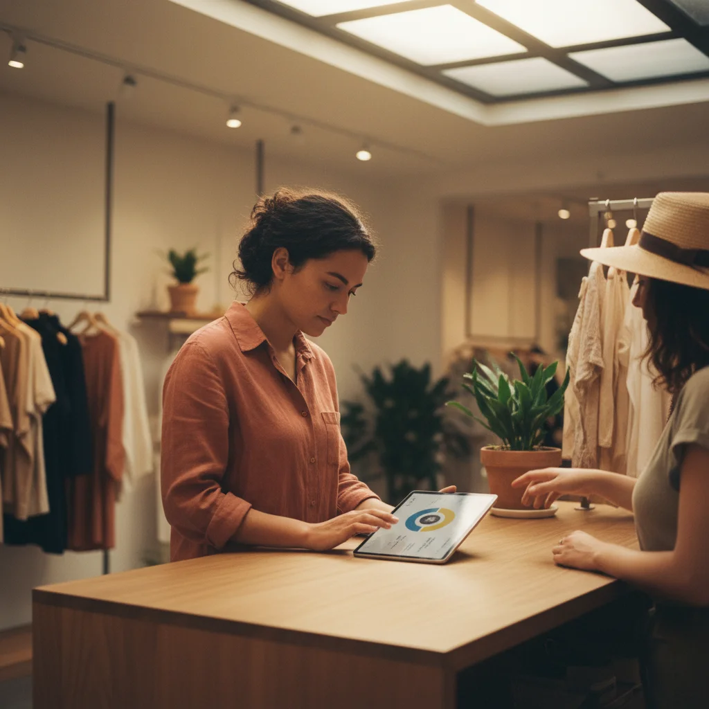 Pantalla de perfil de cliente con historial de compras y notas en SACS