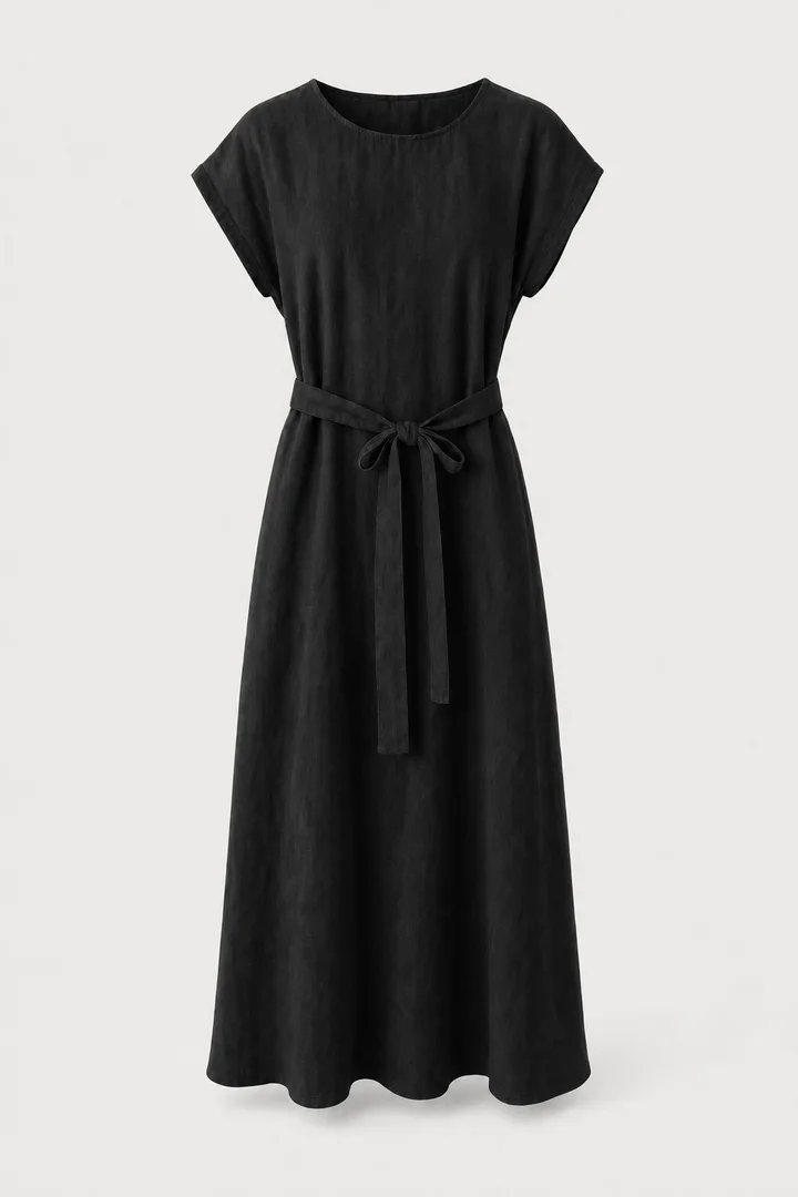 El mismo vestido en negro, hecho con la misma foto