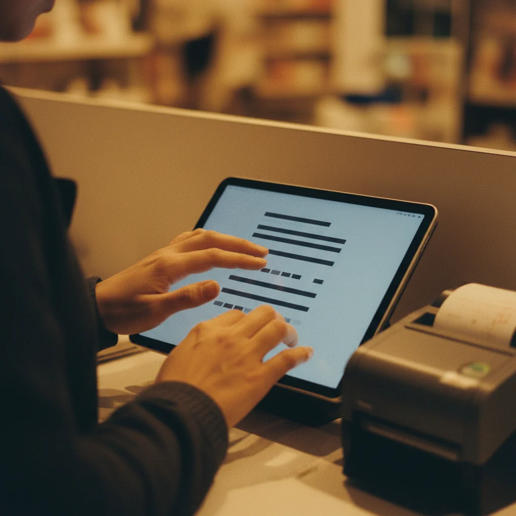 Pantalla de emisión CFDI al momento del cobro en SACS POS