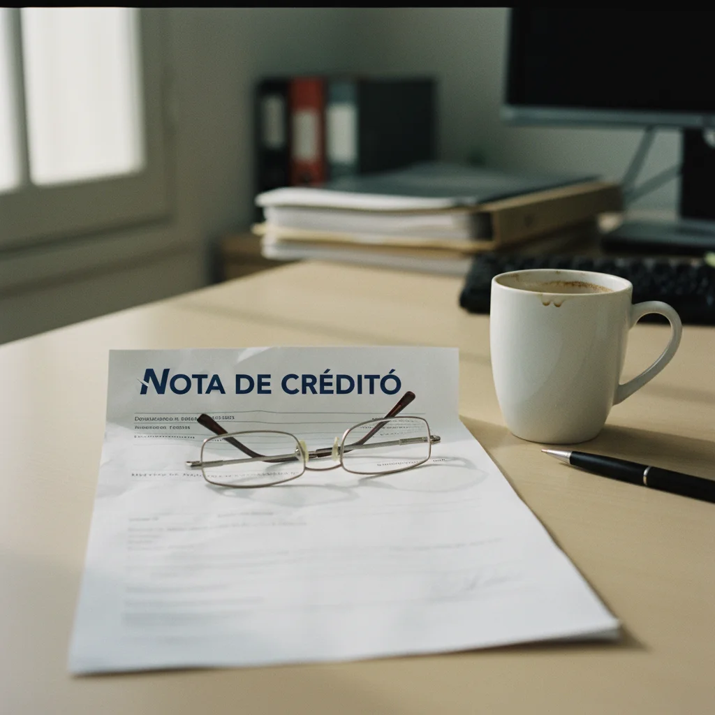 Nota de crédito generada desde SACS con complemento de pago