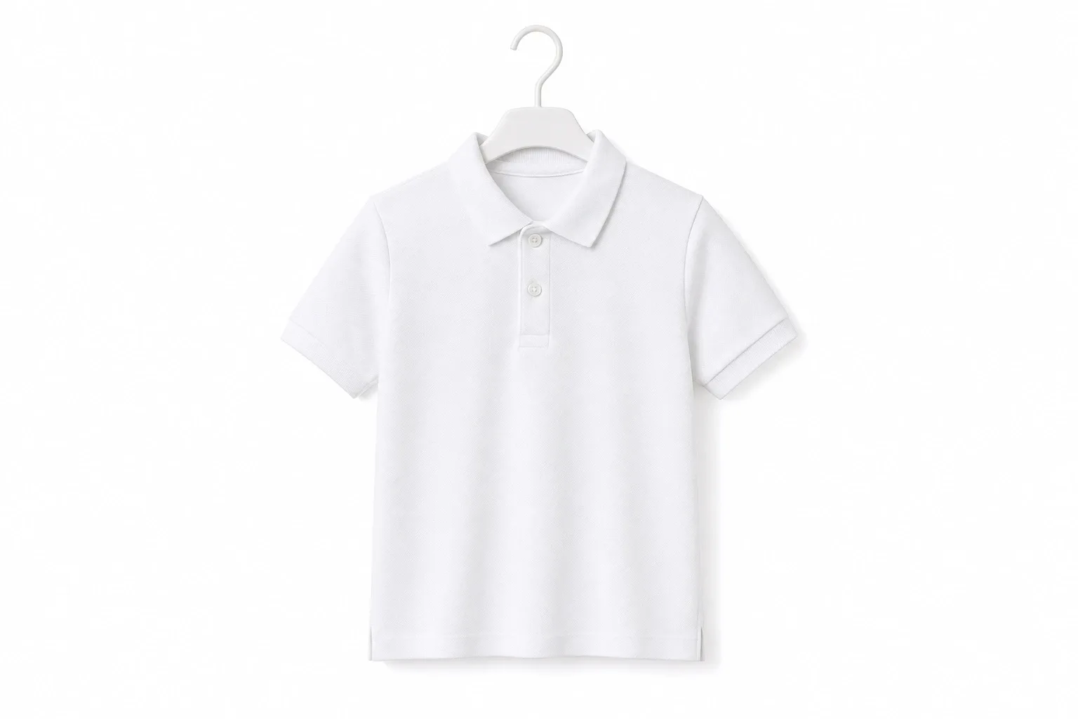 Polo escolar blanco