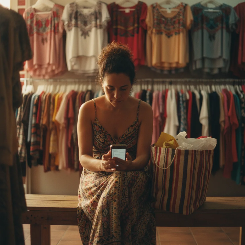 Pantalla de historial de compras y apartados abiertos en portal de cliente SACS