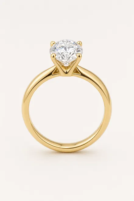 Anillo de oro amarillo de 10 quilates