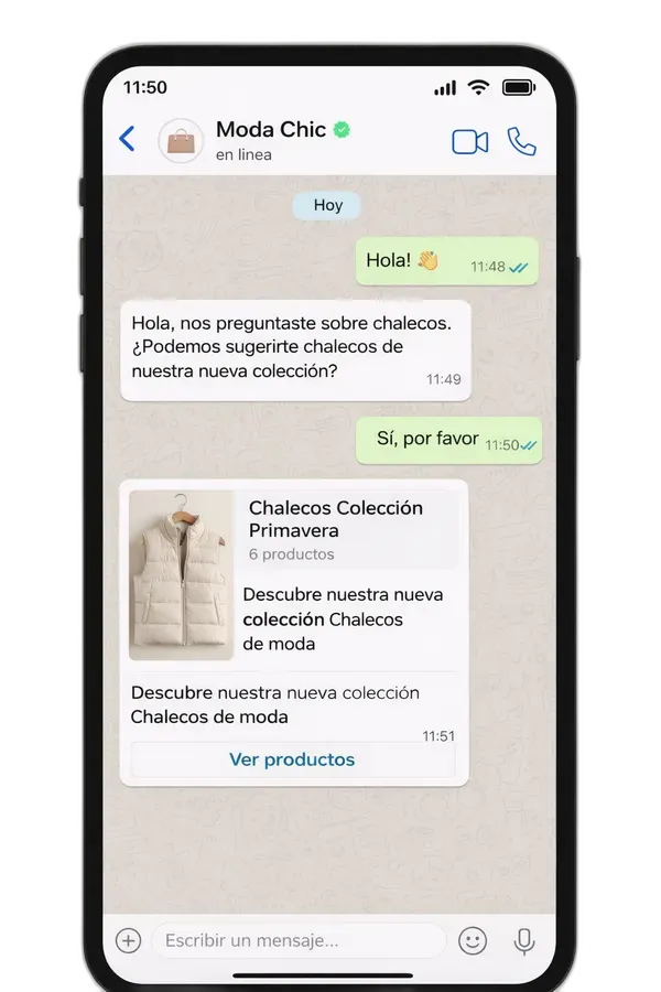 Paso 1: Tu cliente te escribe
